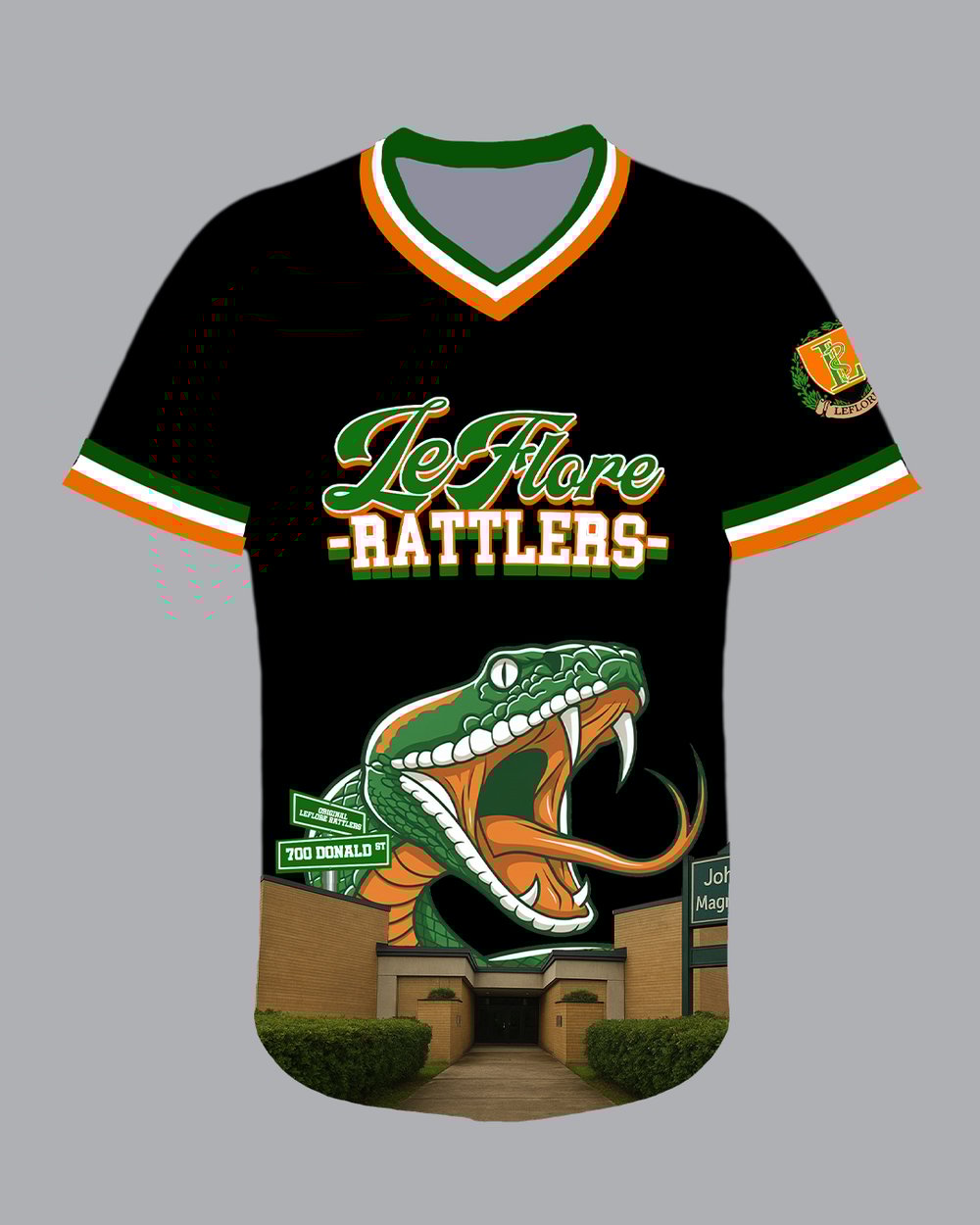 Image of LeFlore OG Black Pullover Jersey