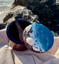 Image 2 of Acacia Wood Ocean Jar