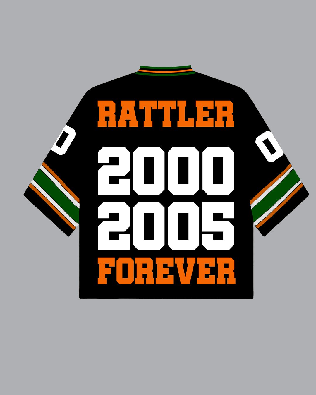 Image of LeFlore Black Oversized Football Jersey