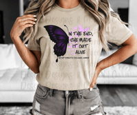 Domestic Violence Awareness Butterfly shirt