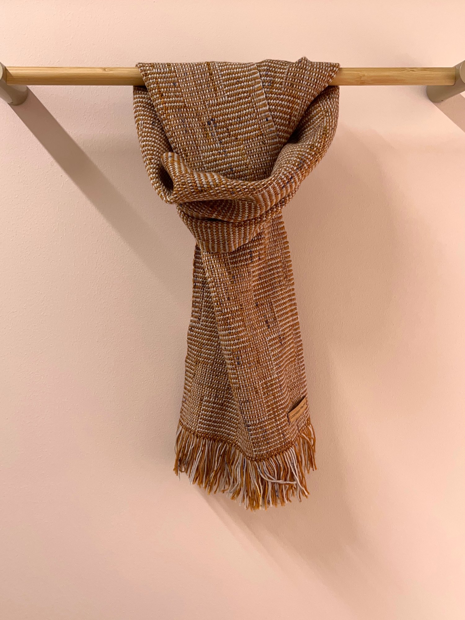Image of Caramel & Fleck Blox Scarf