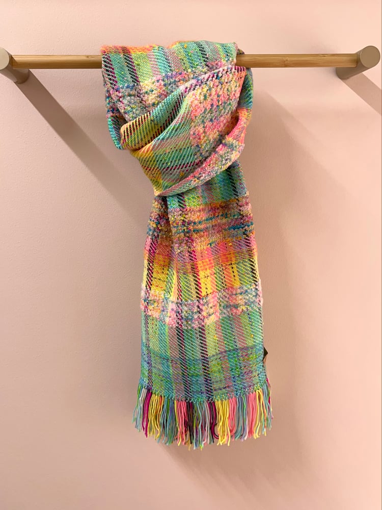 Image of Green and Pastel Naomi Scarf