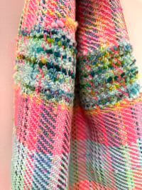 Image 4 of Pink and Green Naomi Scarf