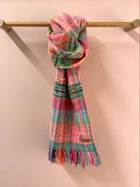 Image 1 of Pink and Green Naomi Scarf