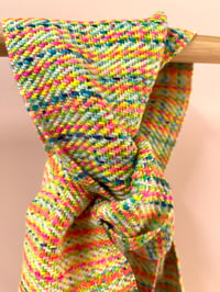 Image 2 of Yellow & Rainbow Skinny Scarf