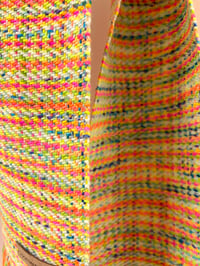Image 3 of Yellow & Rainbow Skinny Scarf