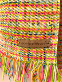 Image 4 of Yellow & Rainbow Skinny Scarf