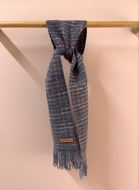 Image 1 of Grey & Neon Fleck Skinny Scarf
