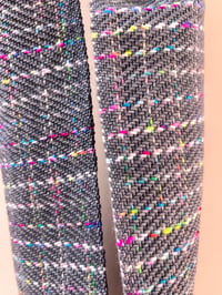 Image 4 of Grey & Neon Fleck Skinny Scarf