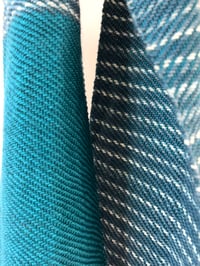 Image 4 of Pine Green & Grey Fleck Skinny Two Tone Scarf