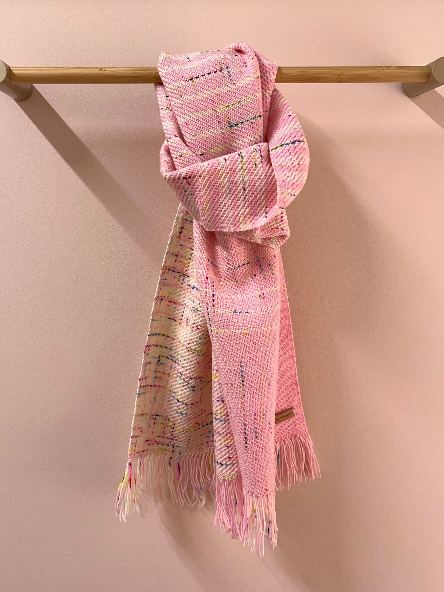Image of Sherbet Pink & Sprinkles Graduated Scarf