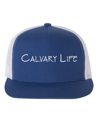 Calvary Life Embroidered Royal Blue Cap