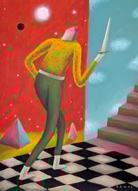 Image 2 of Quête secondaire  - Original Painting on Paper