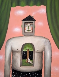 Image 2 of L'Arbre Interieur  - Original Painting on Paper