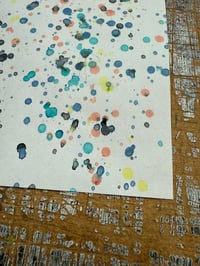 Image 3 of Inky Splatter paper - 'Tutti frutti' // one available 