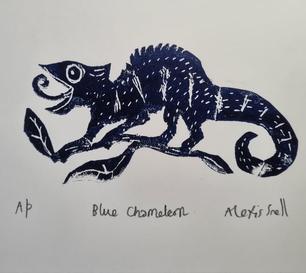 Image of Blue chameleon