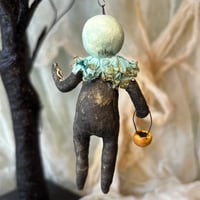 Image 5 of Halloween Spun Cotton Veggie Head Skeleton Ornament