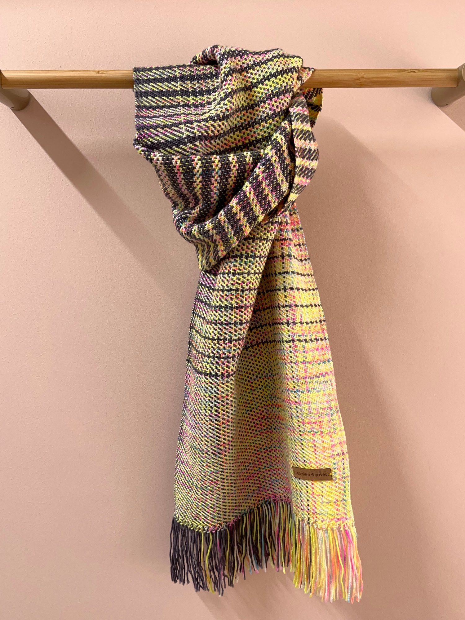 Image of Lemon Sherbet & Grey Graduated Scarf