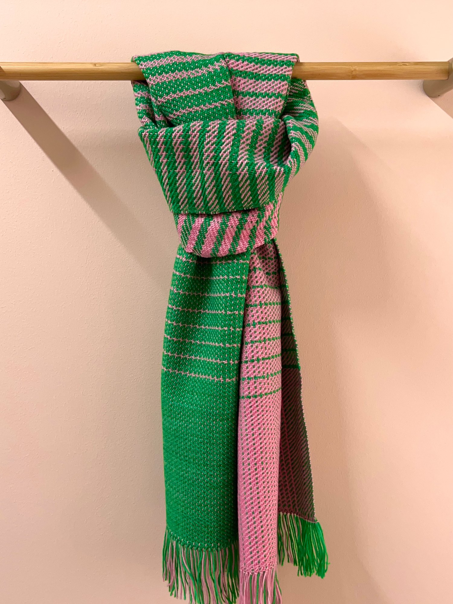 Image of Green & Pink Graduated Scarf