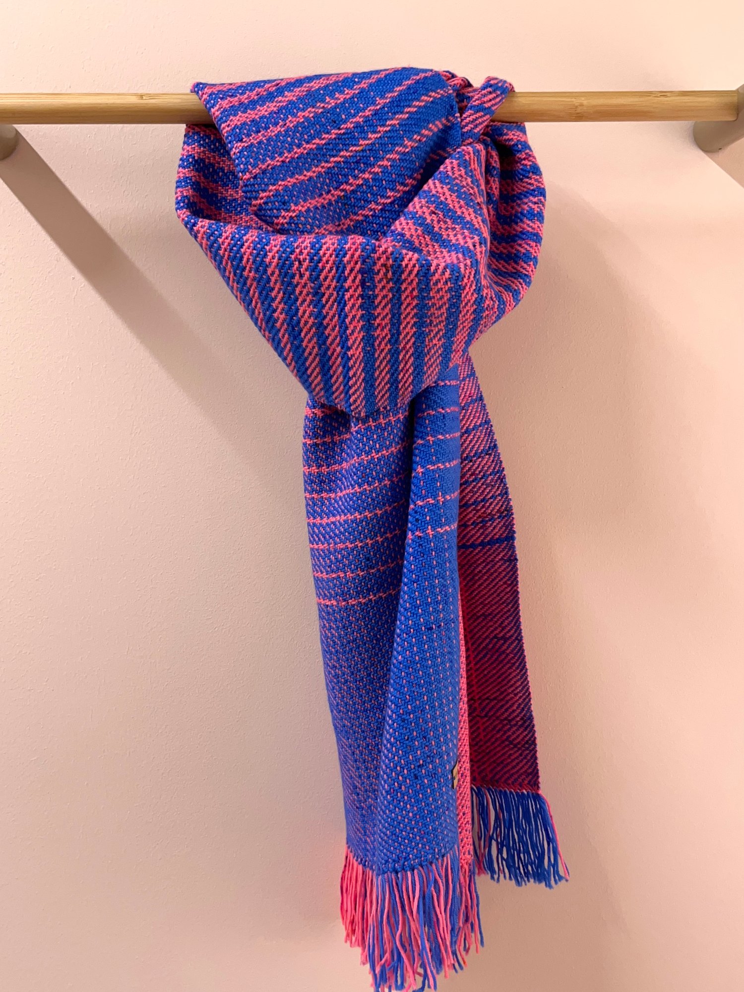 Image of Hot Pink & Blue Graduated Scarf