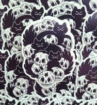Image 2 of Skull Pile - Glow in the Dark Sticker