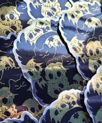 Image 2 of Skull Pile - Mirror Foil Sticker
