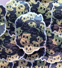 Image 1 of Skull Pile - Mirror Foil Sticker