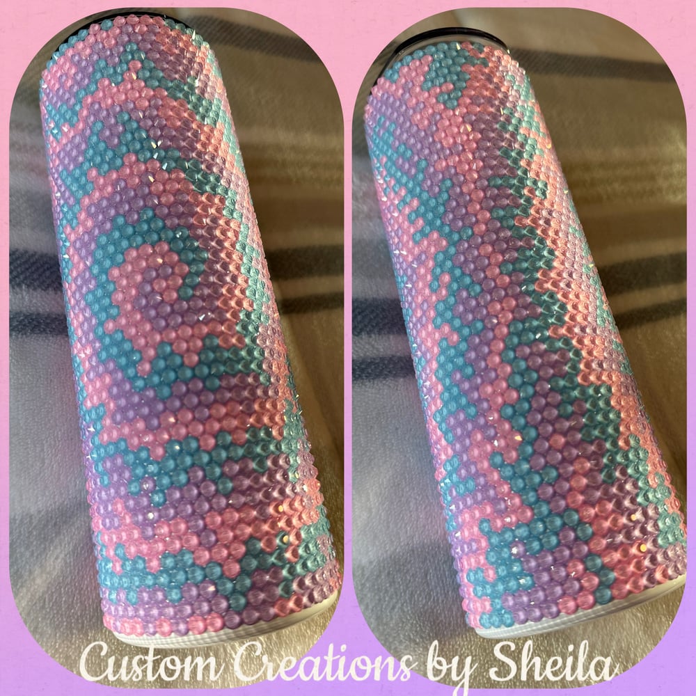 Image of Pastel 20 oz Rhinestone Tumbler