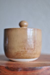 Image 2 of Tan Lidded Jar | 2