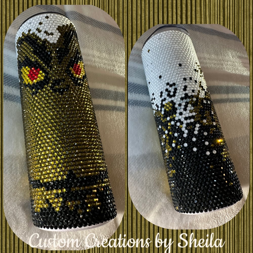 Image of Christmas 20 oz Rhinestone Tumbler