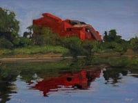 River Rouge Reflections oil painting