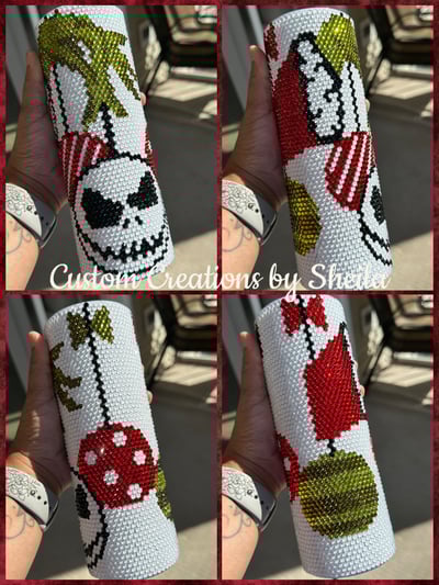 Image of Christmas #2 20 oz Rhinestone Tumbler