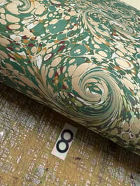 Image 9 of Hand Marbled Project Overs - French Curl. Pick your sheets.