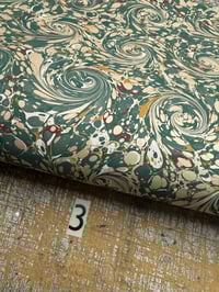 Image 4 of Hand Marbled Project Overs - French Curl. Pick your sheets.