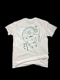 Image 3 of T-SHIRT DIABOLO écru / vert / jaune