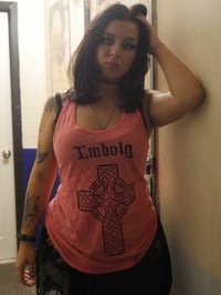 Image 3 of Imbolg Women's Logo & Celtic Cross Tank Top