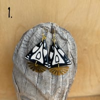 Image 2 of Polymer Clay & Brass Earrings - Temple of Love 1