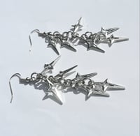 Image 2 of Six Star Earrings