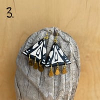 Image 2 of Polymer Clay & Brass Earrings - Temple of Love 3