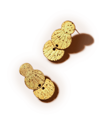 Image 2 of Stacked Circles Studs Earrings