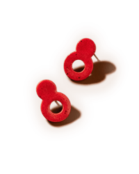 Image 1 of Double-Circle Stud Earrings