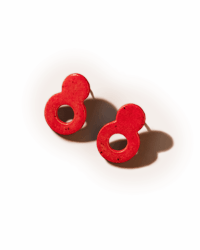 Image 2 of Double-Circle Stud Earrings