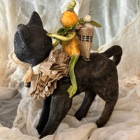 Image 5 of Copy of Halloween Ride Spun Cotton Veggie Head and Black Cat