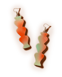 Image 1 of Aura Tall Vessel Dangle Earrings