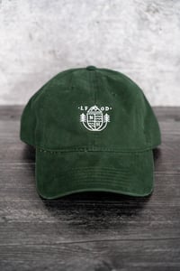 Image 1 of White MTN Hiking club hat - Hunter Green