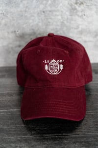 Image 1 of White MTN Hiking club hat - Maroon
