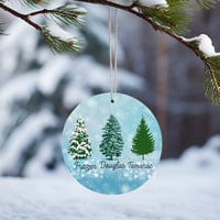 Personalized Christmas Tree Ceramic Ornament: Funny Anti-Trump Gift