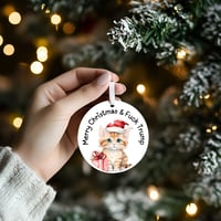 Image 4 of Personalized Ceramic Ornament:Fuck Trump Funny Anti-Trump Gift