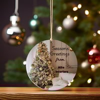 Image 4 of Personalized 'First Christmas in Our New Home' Ornament: Realtor Gift