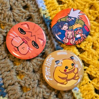 Image 1 of 2" HARD BUTTON BADGE